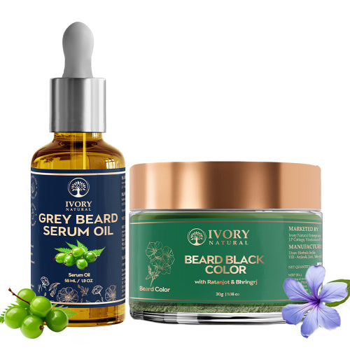 Ivory Natural Grey Beard Combo