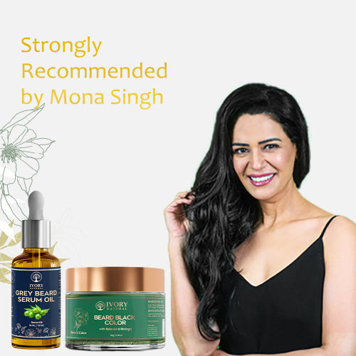 Mona Singh using Ivory Natural Grey Beard Combo
