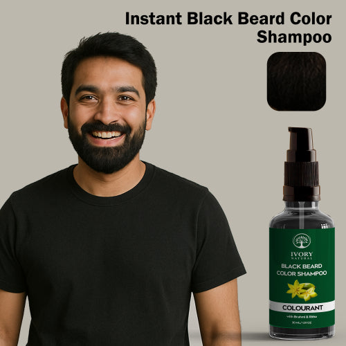 Ivory Natural Black Beard Color Shampoo