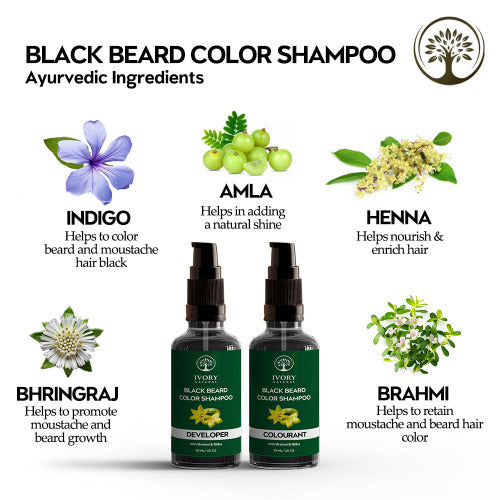 Ivory Natural Black Beard Color Shampoo Ingredients