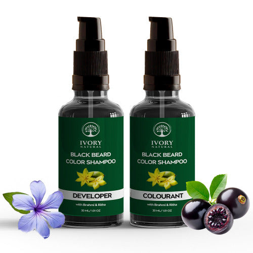 Ivory Natural Black Beard Color Shampoo Main Image