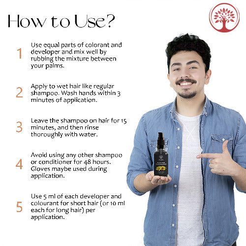 Ivory Natural Black Hair Color Shampoo How to use