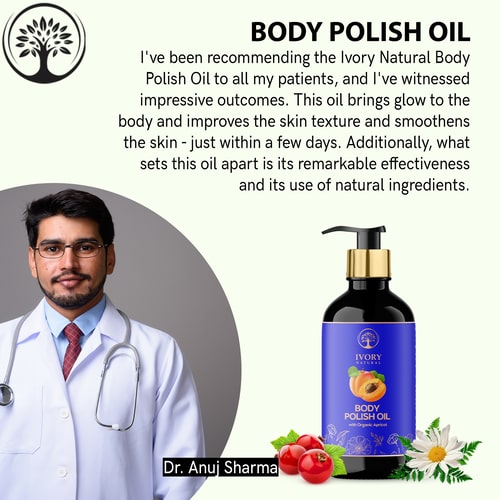 Ivory Natural Body Polish Oil recommended by doctors