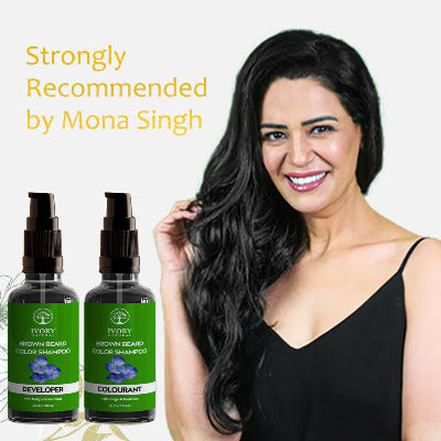 Ivory Natural Brown Beard Color Shampoo Mona Singh Suggesting