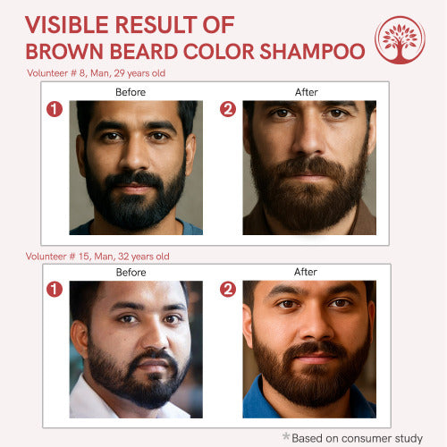 Ivory Natural Brown Beard Color Shampoo Customers Feedback