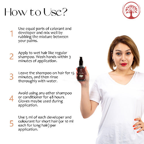Ivory Natural Brown Hair Color Shampoo How to use