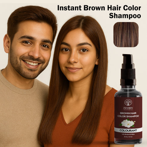Ivory Natural Brown Hair Color Shampoo