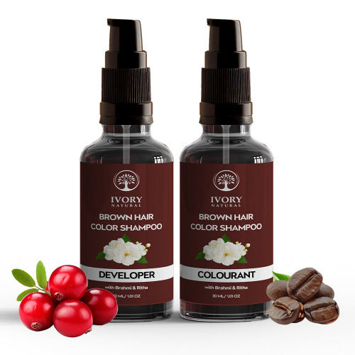 Ivory Natural Brown Hair Color Shampoo