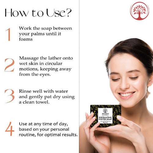 Ivory Natural Exfoliating Coffee Soap How to use