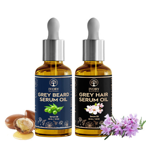 Grey Hair Serum Oil and Grey Beard Serum Oil Combo