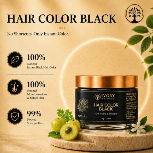 Visible Results of Ivory Natural Black Hair Color