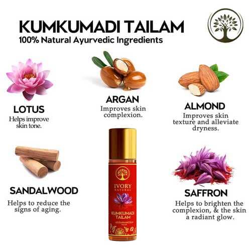 Ivory Natural Kumkumadi Tailam Ingredients