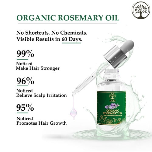visible results of rosemary essential oil for hair
