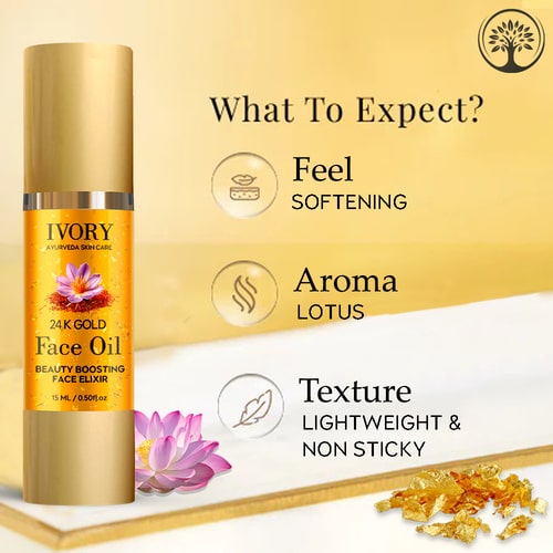 Ivory Natural 24K Gold Face Polish Oil
