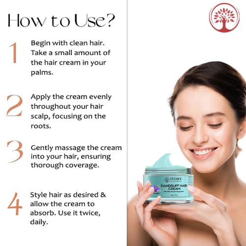Ivory Natural Dandruff Hair Cream How to Use