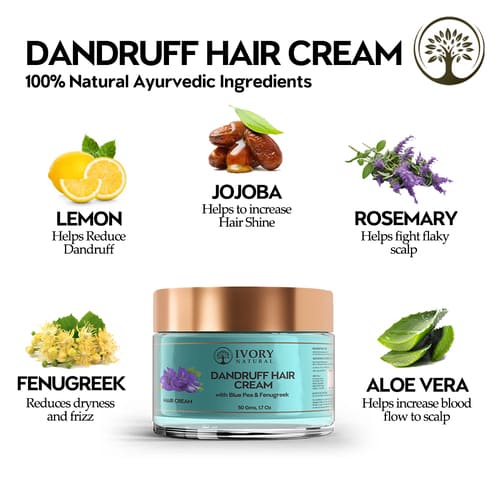 Ivory Natural Dandruff Hair Cream Main Ingredients Image