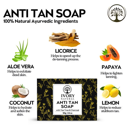 Ingredients of Ivory Natural Anti Tan Soap