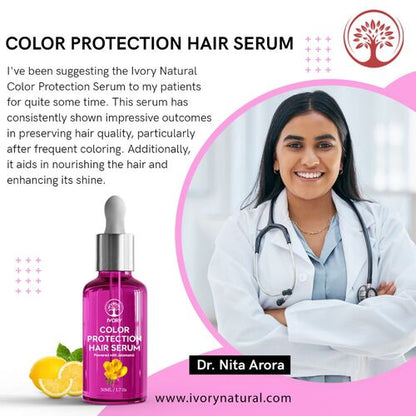 Color Protection Serum - recommended by doctors  - best serum for hair color protection - best hair protection serum
