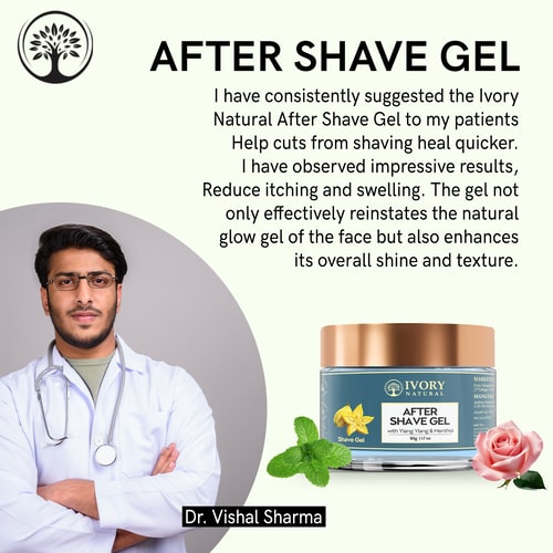 Recommended by doctors Ivory natural After Shave Gel 