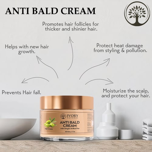 Benefits of Ivory Natural cream for hair growth on bald head