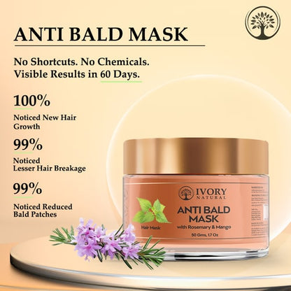 100% Natural Ivory Natural hair masks to stop hair loss 