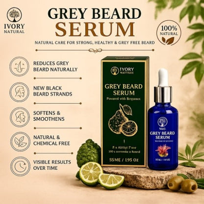 Benefits of Ivory Natural Anti Grey Beard Serum Organic 