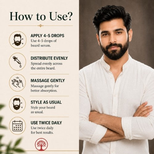 How to Use Ivory Natural Anti Grey Beard Serum Organic