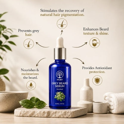 Key Features of Ivory Natural Anti Grey Beard Serum Organic
