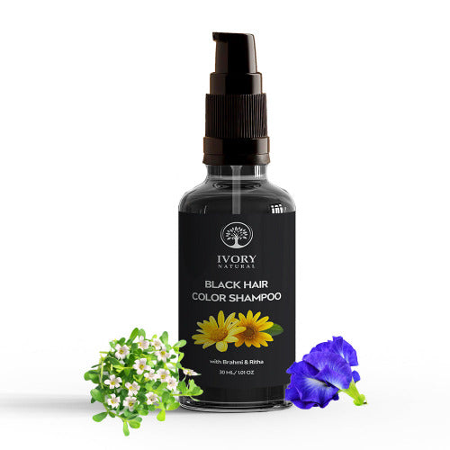 Ivory Natural Black Hair Color Shampoo Main Image