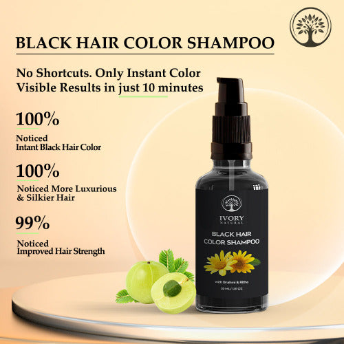 Ivory Natural Black Hair Color Shampoo Customers Review