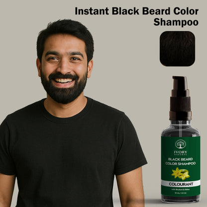 Ivory Natural Black Beard Color Shampoo