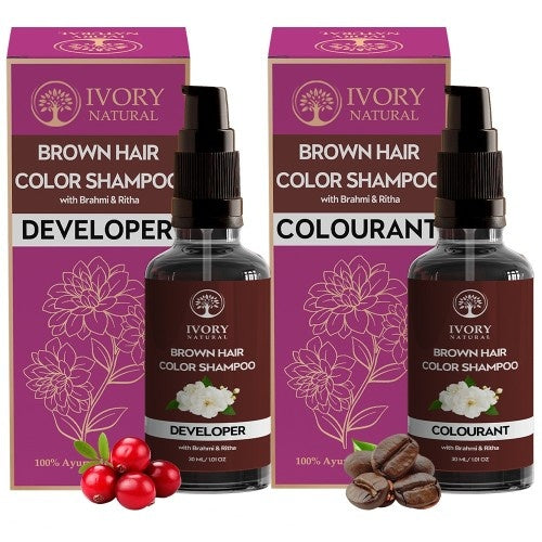 Ivory Natural Brown Hair Color Shampoo Main Image