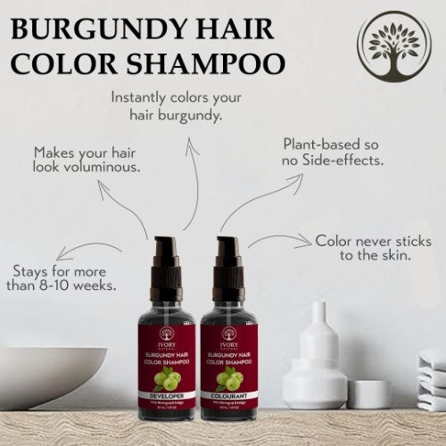 Ivory Natural Burgundy Hair Color Shampoo Benefits