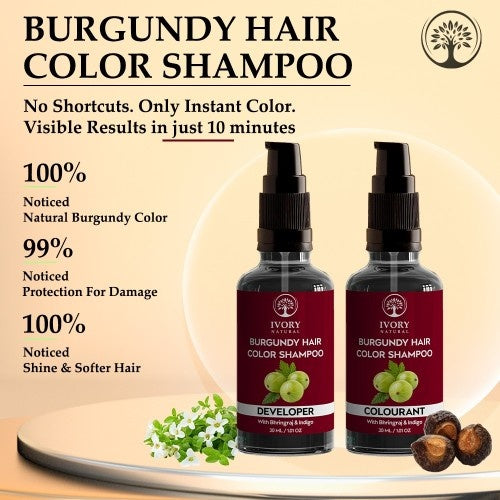 Ivory Natural Burgundy Hair Color Shampoo Customers feedback