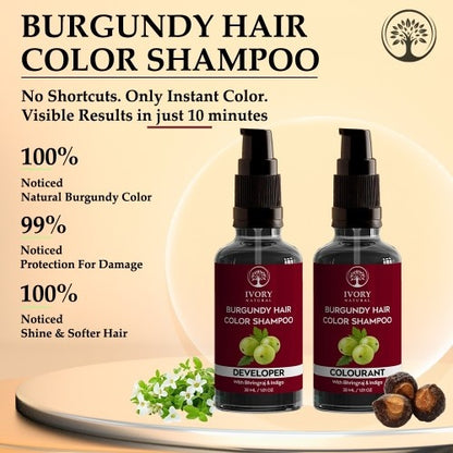 Ivory Natural Burgundy Hair Color Shampoo Customers feedback