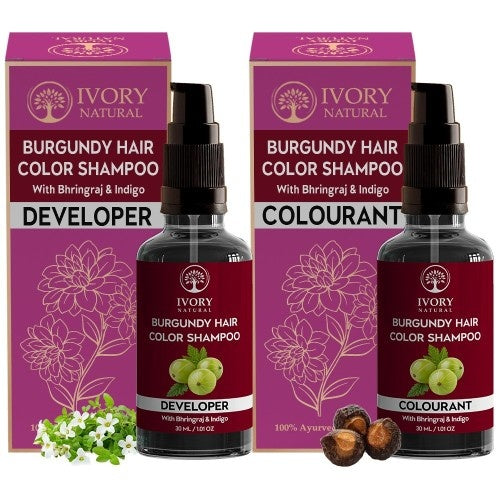Ivory Natural Burgundy Hair Color Shampoo Main Image