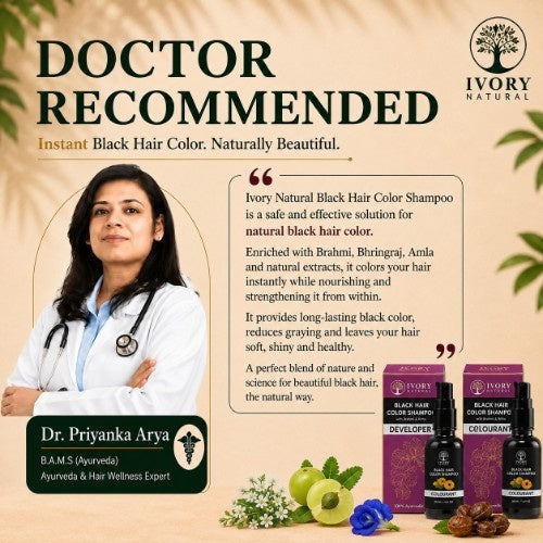 Dr. Priyanka Arya Recommends Black Hair Color Shampoo