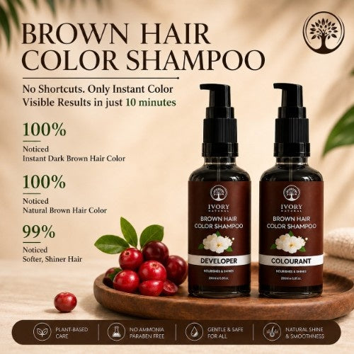 Customer Feedback of Ivory Natural Brown Hair Color Shampoo