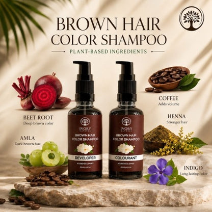 Ingredients of Ivory Natural Brown Hair Color Shampoo