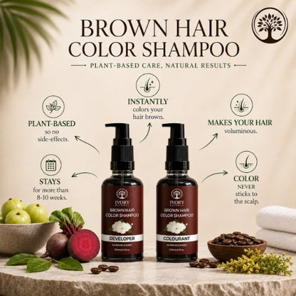 key Features of Ivory Natural Brown Hair Color Shampoo 