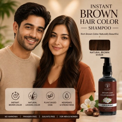 Ivory Natural Brown Hair Color Shampoo Testimonial 