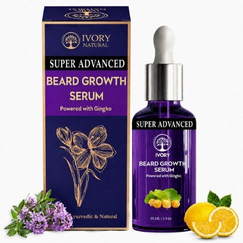 Ivory Natural Beard Growth Serum Super Advanced Pack