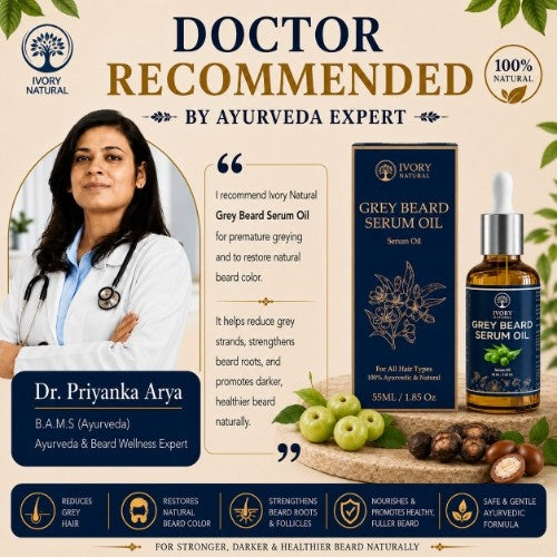 Doctor Recommends Ivory Natural Grey Beard Oil Serum