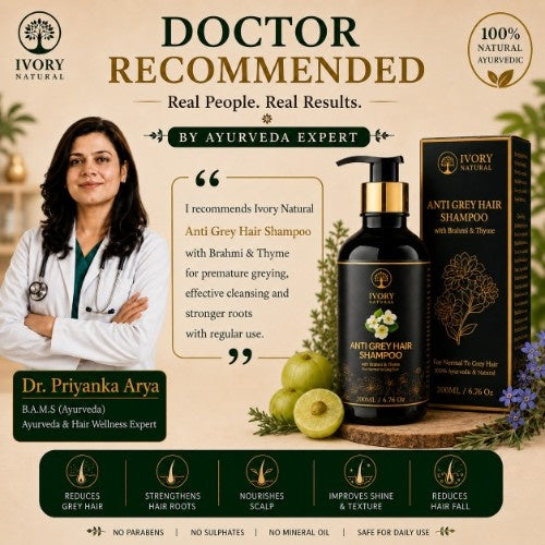 Dr. Priyanka Arya Ivory Natural Anti Grey Hair Shampoo 