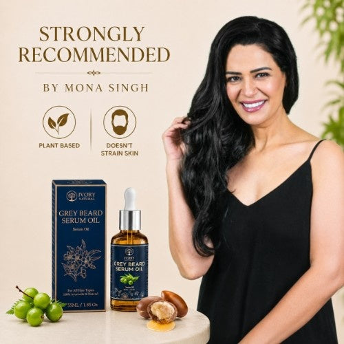 Ivory Natural Grey Beard Serum Oil Recommends By Mona Singh 