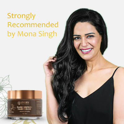 Ivory Natural Dark Brown Hair Color Mona Singh Recommends