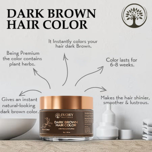 Ivory Natural Dark Brown Hair Color Benefits