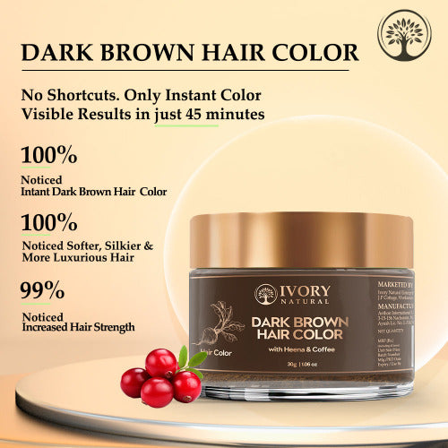 Ivory Natural Dark Brown Hair Color Benefits