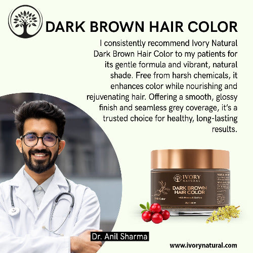 Ivory Natural Dark Brown Hair Color Doctor recommend
