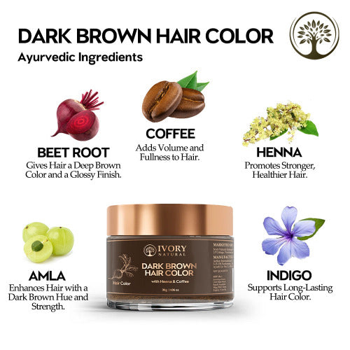 Ivory Natural Dark Brown Hair Color Ingredients
